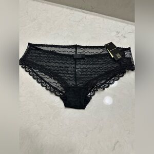 Chic Black Lace Women's Panties